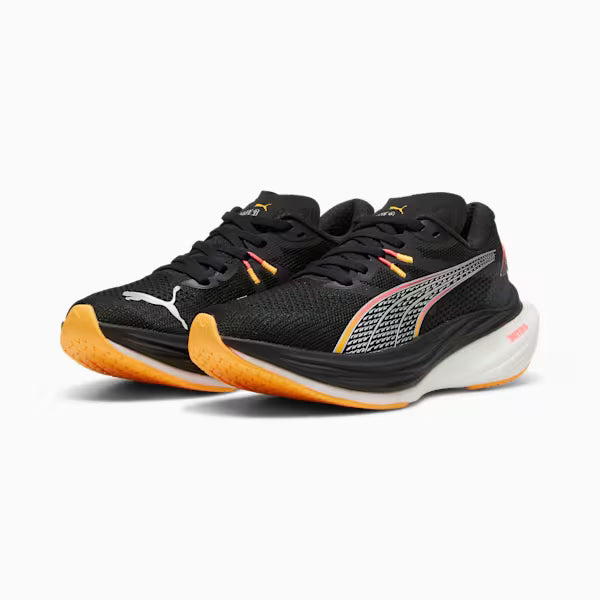 Puma Women's Deviate NITRO 3 - Puma Black/Sunset Glow/Sun Stream