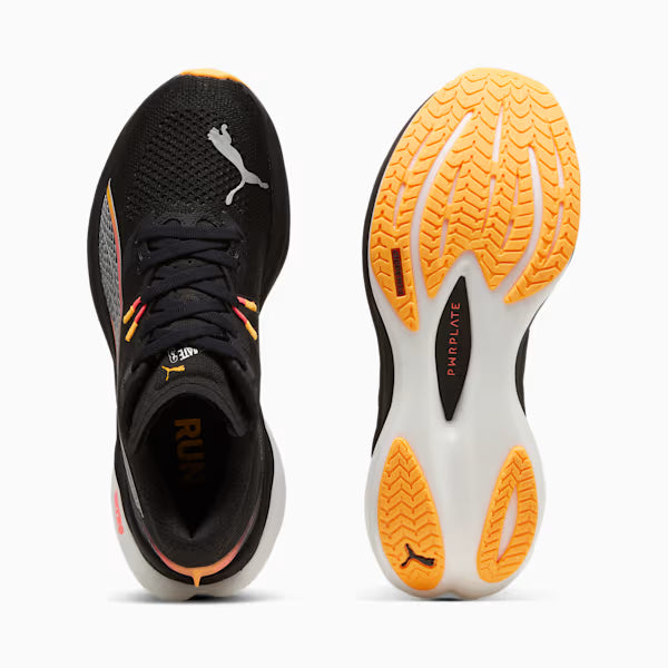 Puma Women's Deviate NITRO 3 - Puma Black/Sunset Glow/Sun Stream