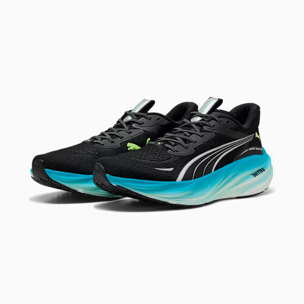 Seliga ShoesPuma Men's Magnify NITRO 3 Wide - Mint Melt/Puma Black/Speed Blue/Fizzy