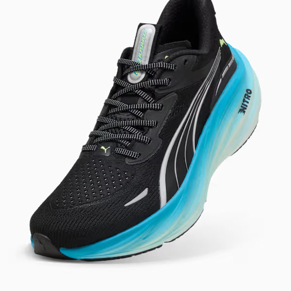 Seliga ShoesPuma Men's Magnify NITRO 3 Wide - Mint Melt/Puma Black/Speed Blue/Fizzy