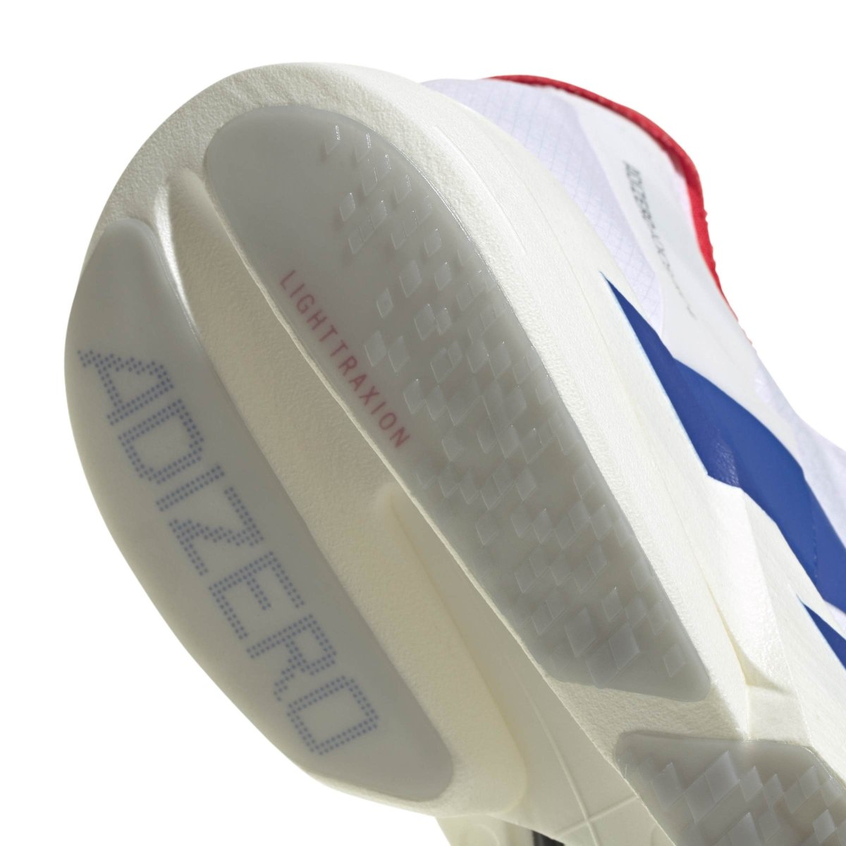 adidas Men's Adizero Adios Pro 4 Running Shoes - Cloud White/Royal Blue/Pure Ruby