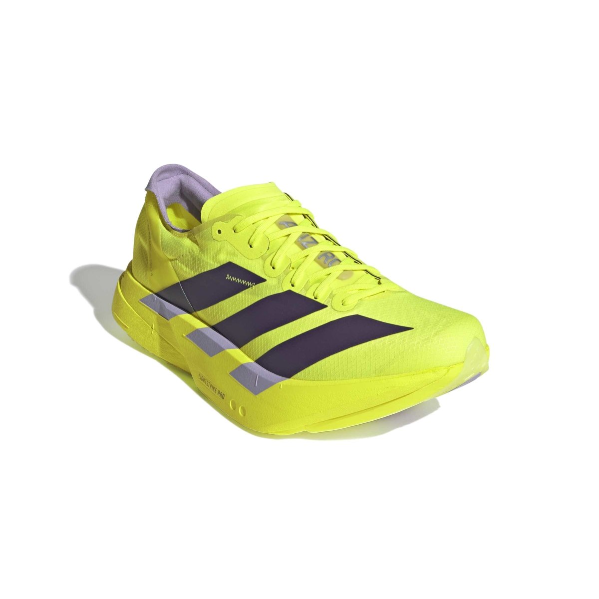 adidas Men's Adizero Adios Pro 4 Running Shoes - Solar Yellow/Aurora Plum/Powder Plum