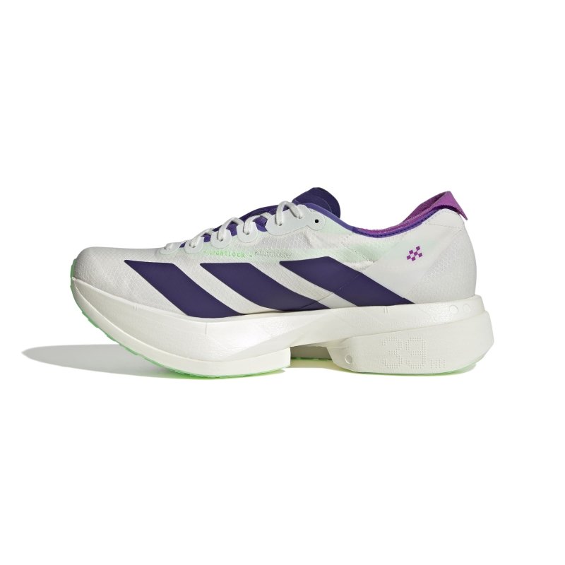 adidas Men's Adizero Adios Pro 4 - White/Collegiate Purple/Lime Burst