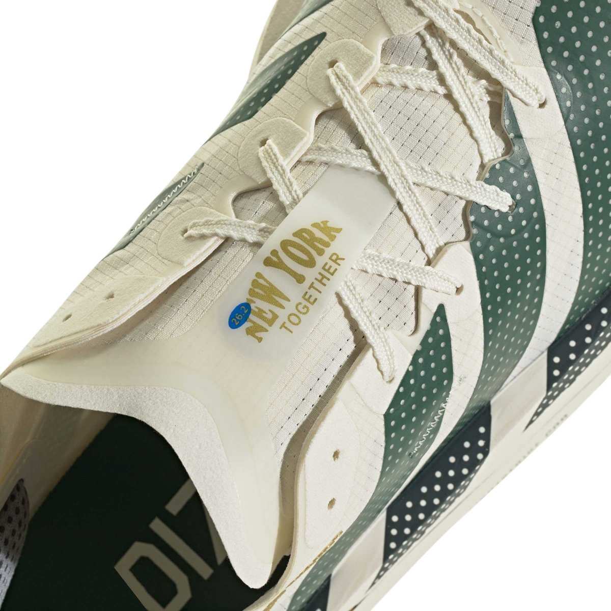 adidas Men's Adizero Adios Pro 5 Running Shoes - Off White/Green/Royal Blue