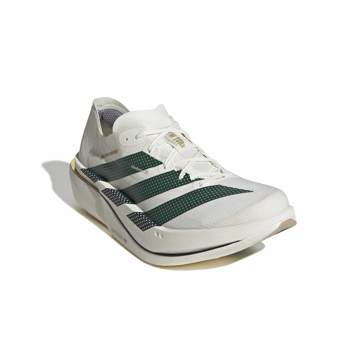 adidas Men's Adizero Adios Pro 5 Running Shoes - Off White/Green/Royal Blue
