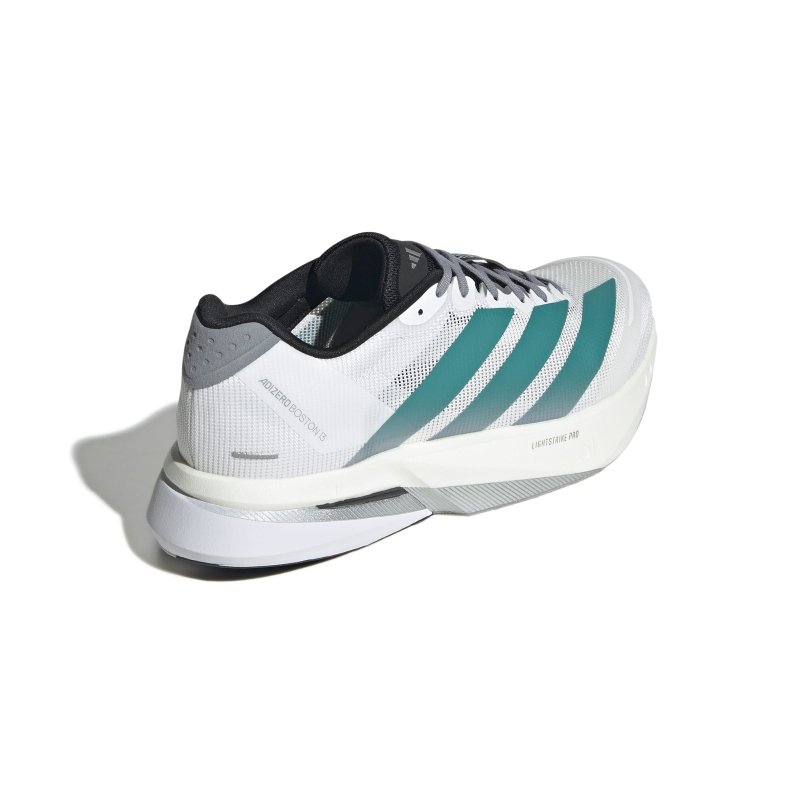 adidas Men's Adizero Boston 13 - Cloud White/Pure Teal/Grey