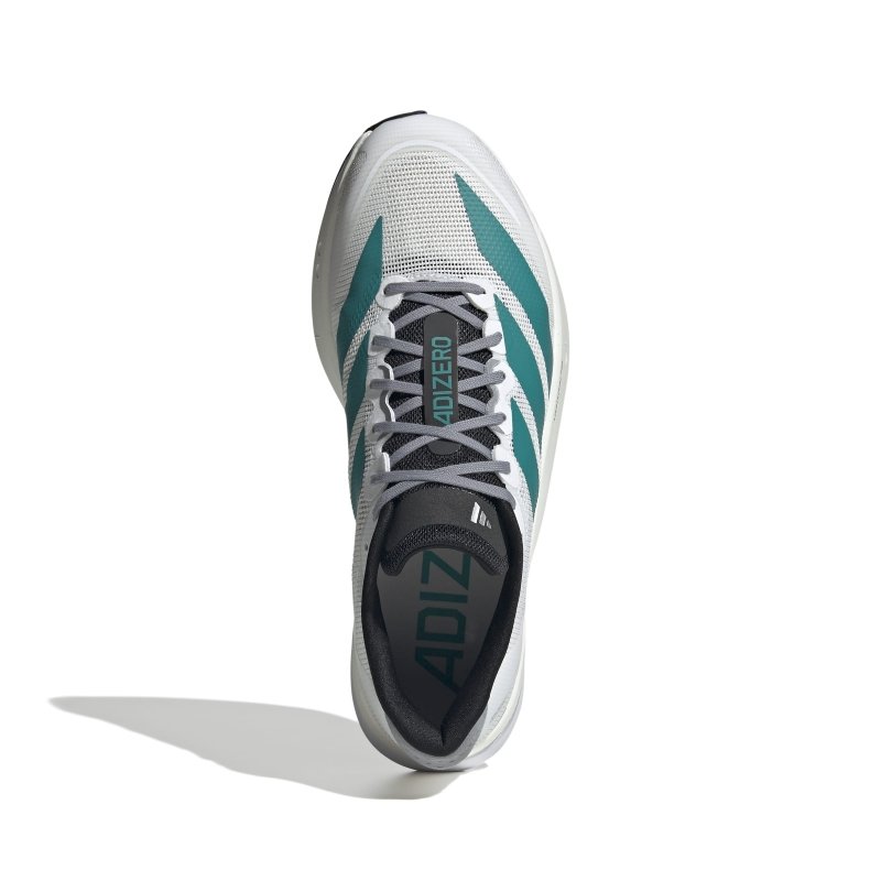 adidas Men's Adizero Boston 13 - Cloud White/Pure Teal/Grey