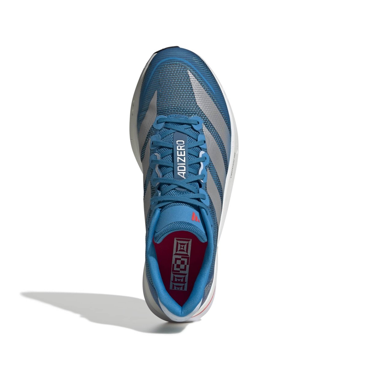 adidas Men's Adizero Boston 13 Running Shoes - Solar Blue/Silver Metallic/Dark Solar Blue