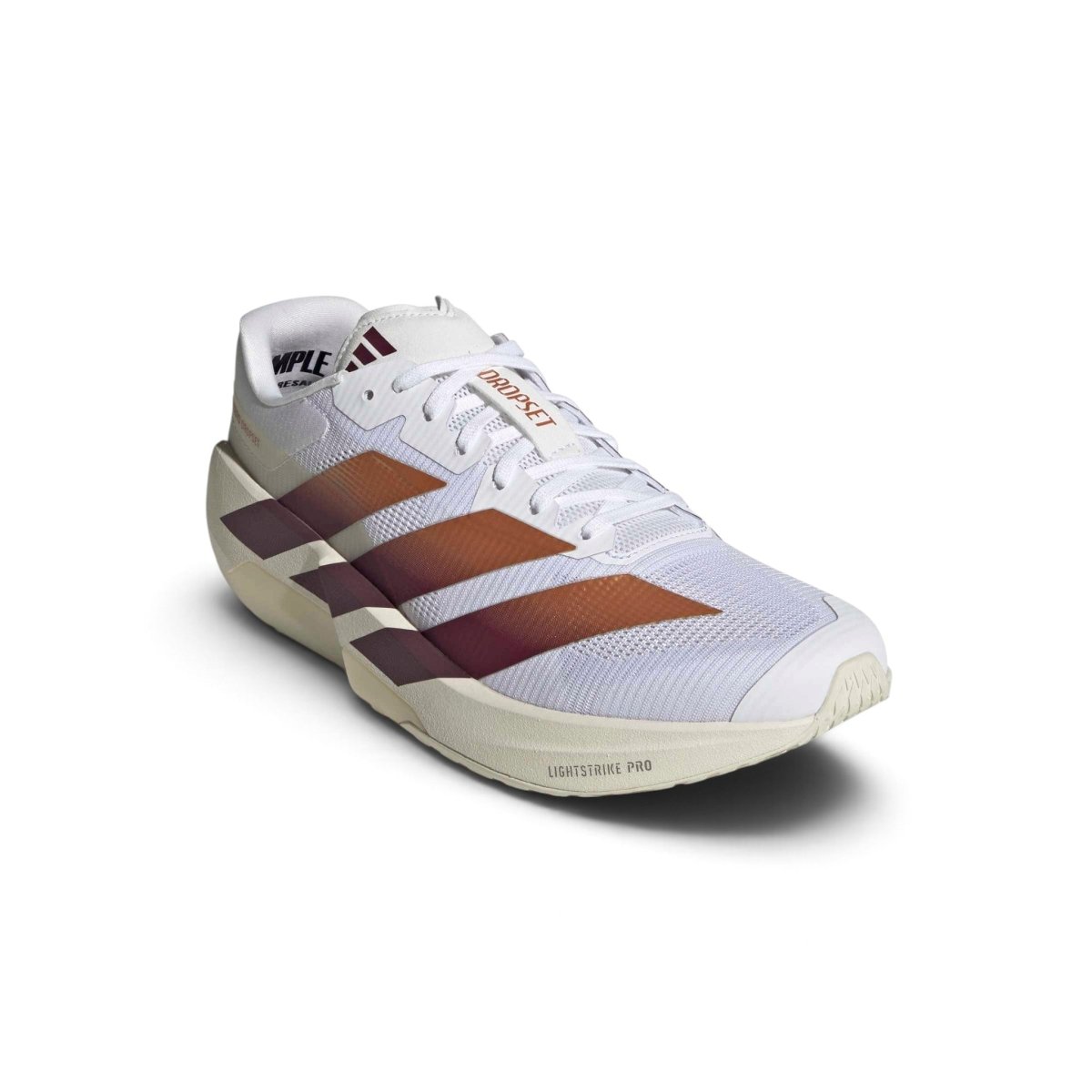 adidas Men's Adizero Dropset Pro Trainer - White/Maroon/Thermal Gold Metallic