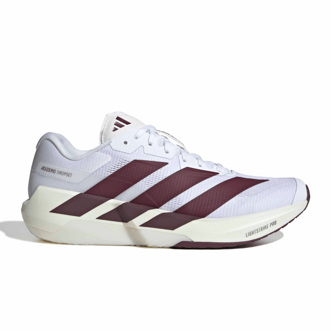 adidas Men's Adizero Dropset Pro Trainer - White/Maroon/White