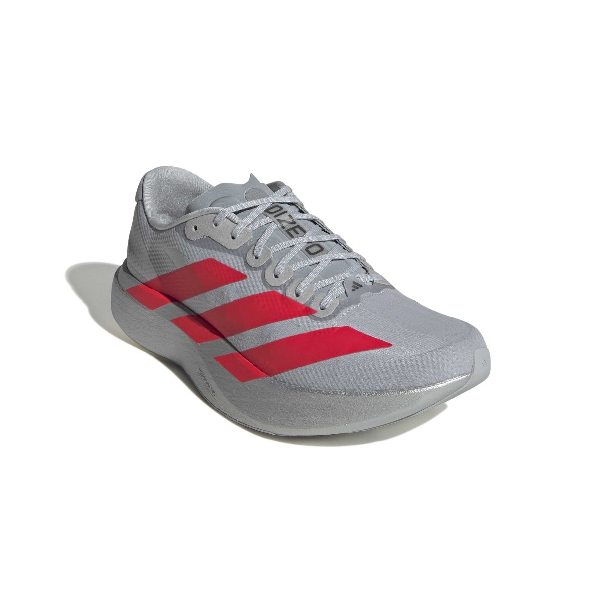 adidas Men's Adizero EVO SL Woven Running Shoes - Silver/Red/Iron Metallic