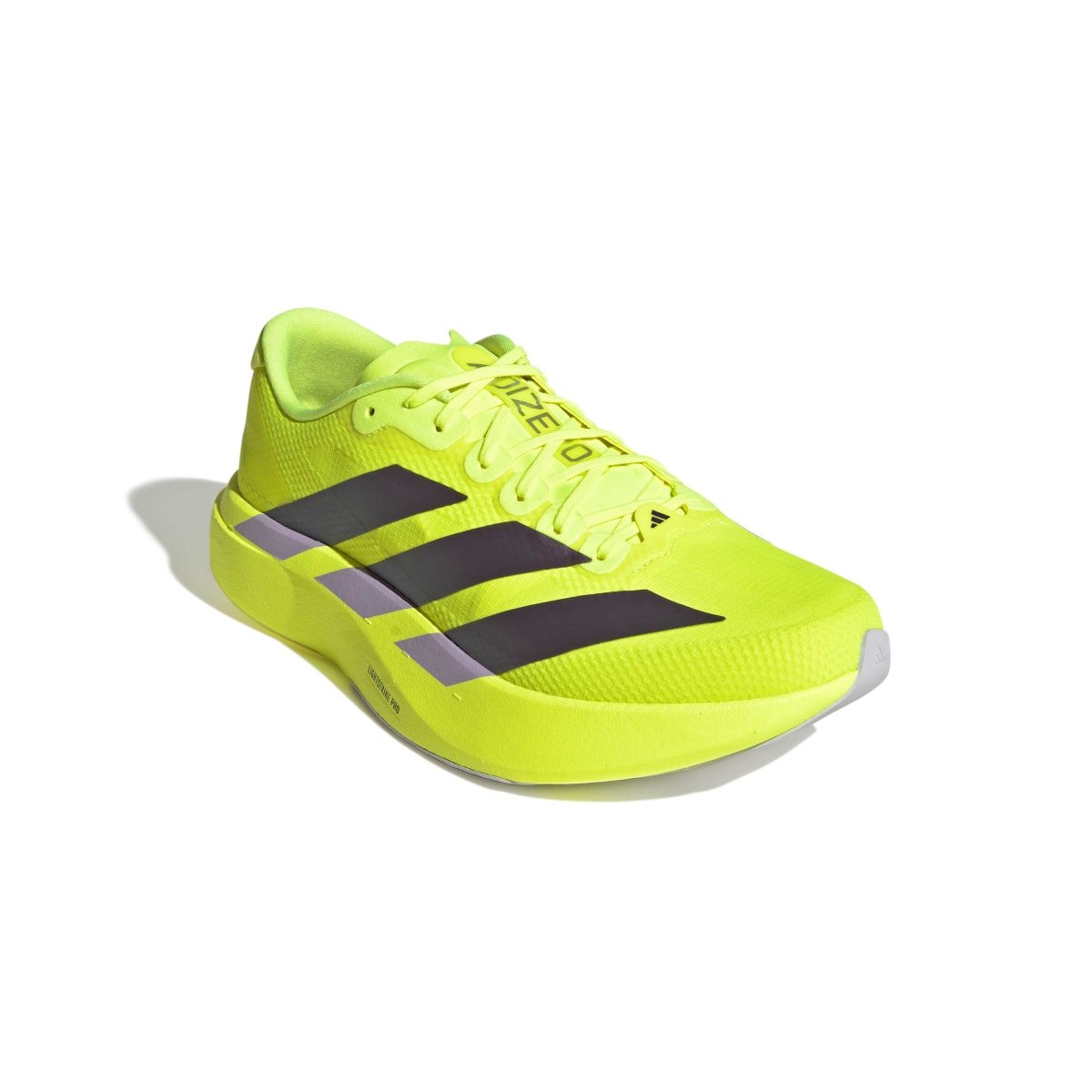 adidas Men's Adizero EVO SL Woven Running Shoes - Solar Yellow/Aurora Plum/Powder Plum