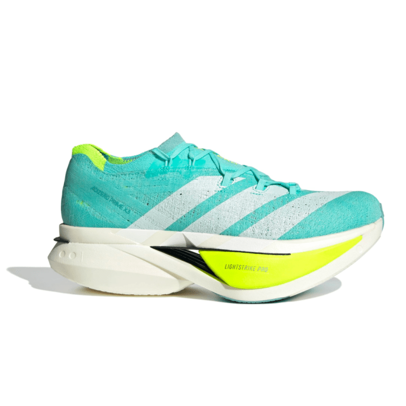 adidas Unisex Adizero Prime X3 STRUNG - Flash Aqua/Zero Metalic/Lucid Lemon