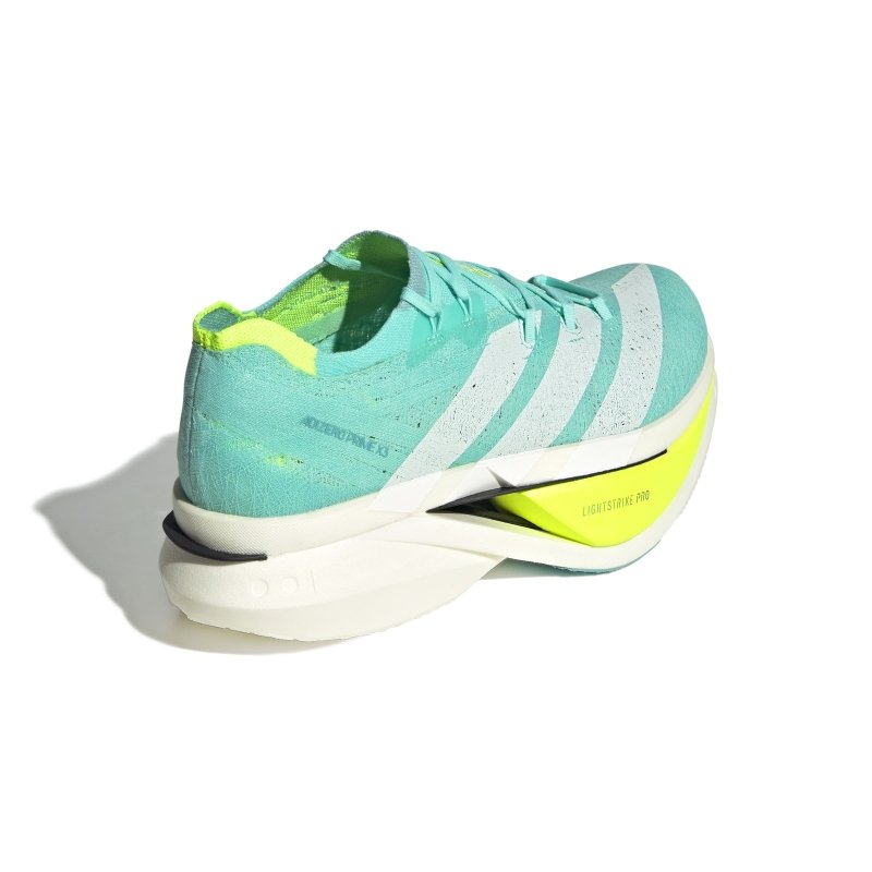 adidas Unisex Adizero Prime X3 STRUNG - Flash Aqua/Zero Metalic/Lucid Lemon