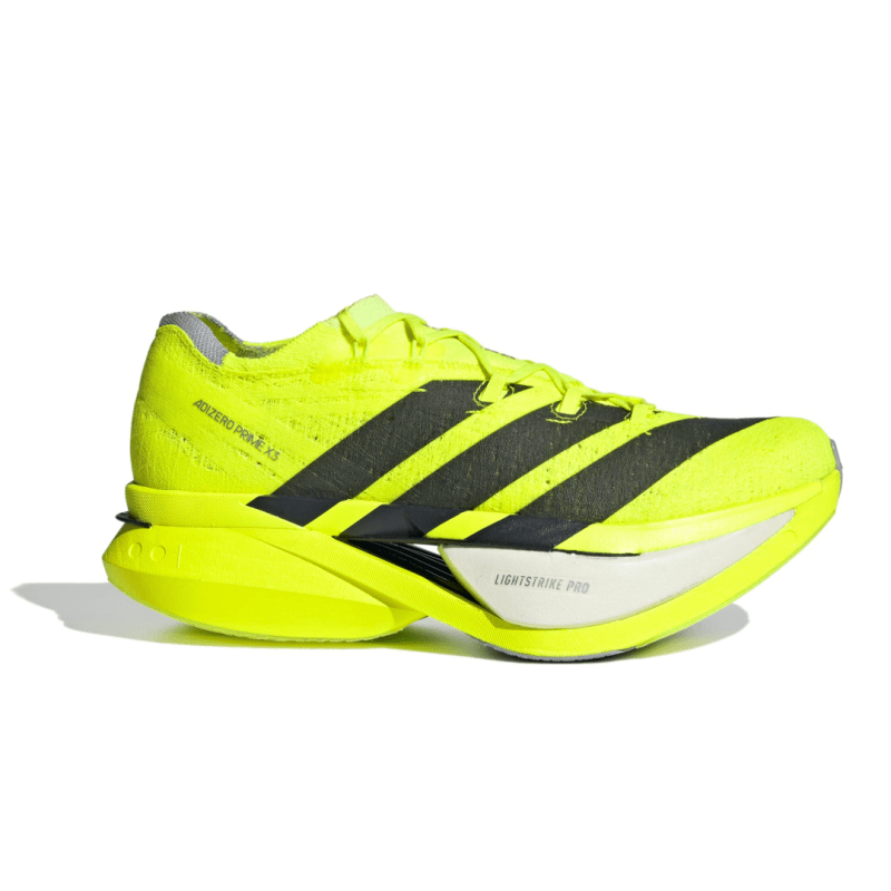 adidas Unisex Adizero Prime X3 STRUNG - Lucid Lemon/Core Black/Halo Silver