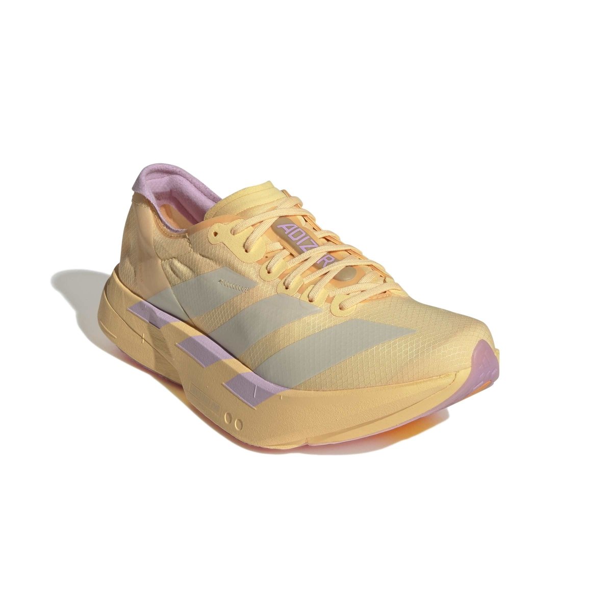 adidas Women's Adizero Adios Pro 4 Running Shoes - Ice Tangerine/Ice Gold Met/Bliss Lilac