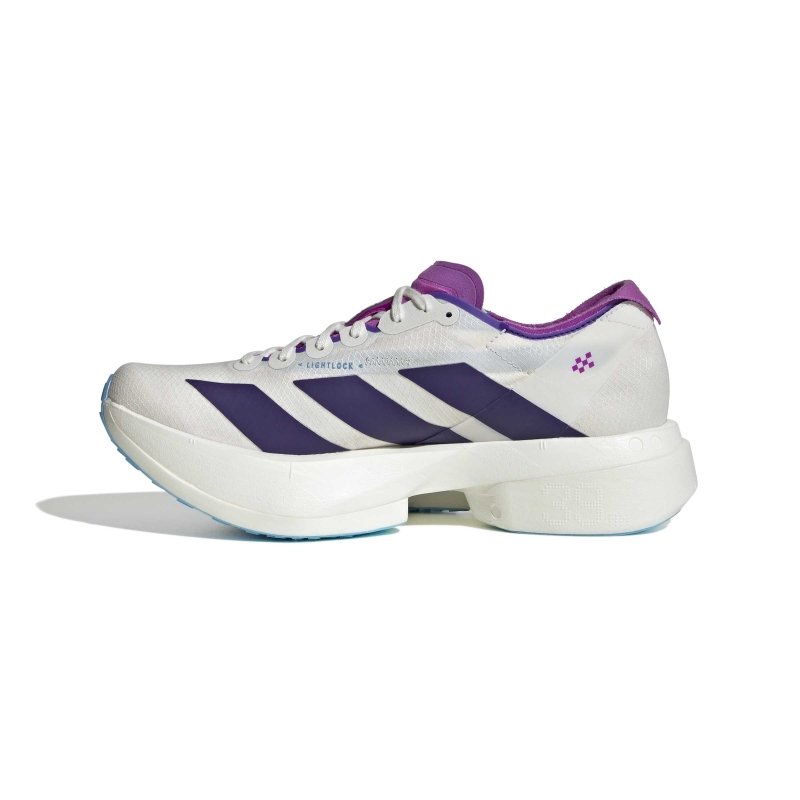 Seliga Shoesadidas Women's Adizero Adios Pro 4 - White/Collegiate Purple/Semi Blue Burst