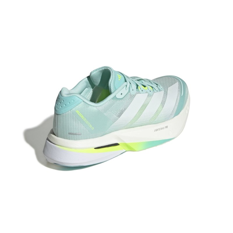 adidas Women's Adizero Boston 13 - Semi Flash Aqua/Zero Metalic/Lucid Lemon