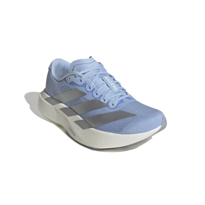adidas Women's Adizero EVO SL - Glow Blue/Silver Metallic/Cloud White