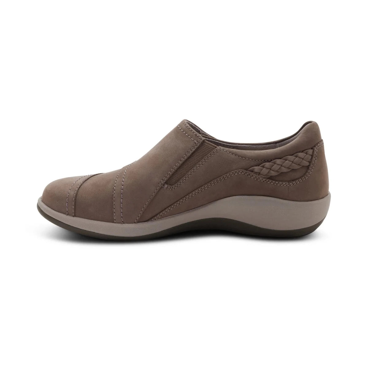 Aetrex Women's Karina Monk Strap - Warm Grey