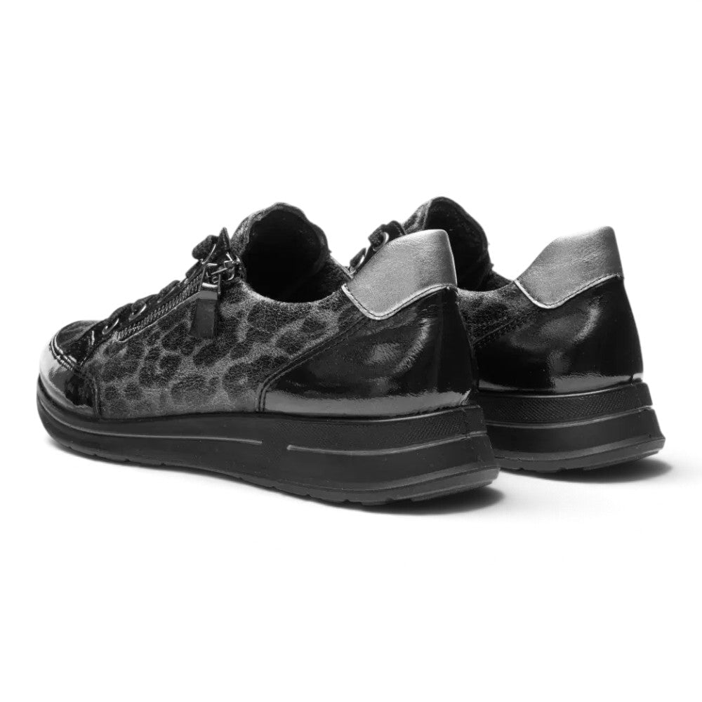 Ara Women's Oleanna Sneaker - Black Leopard