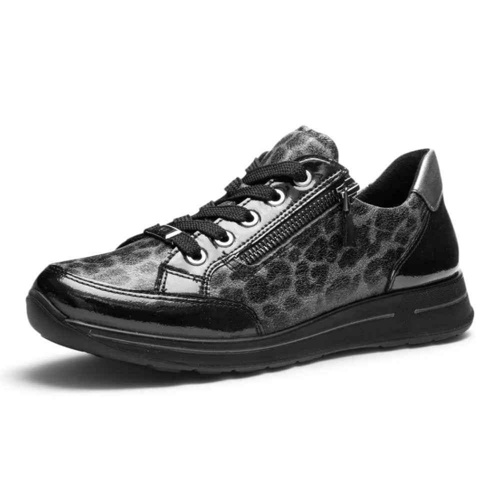 Ara Women's Oleanna Sneaker - Black Leopard