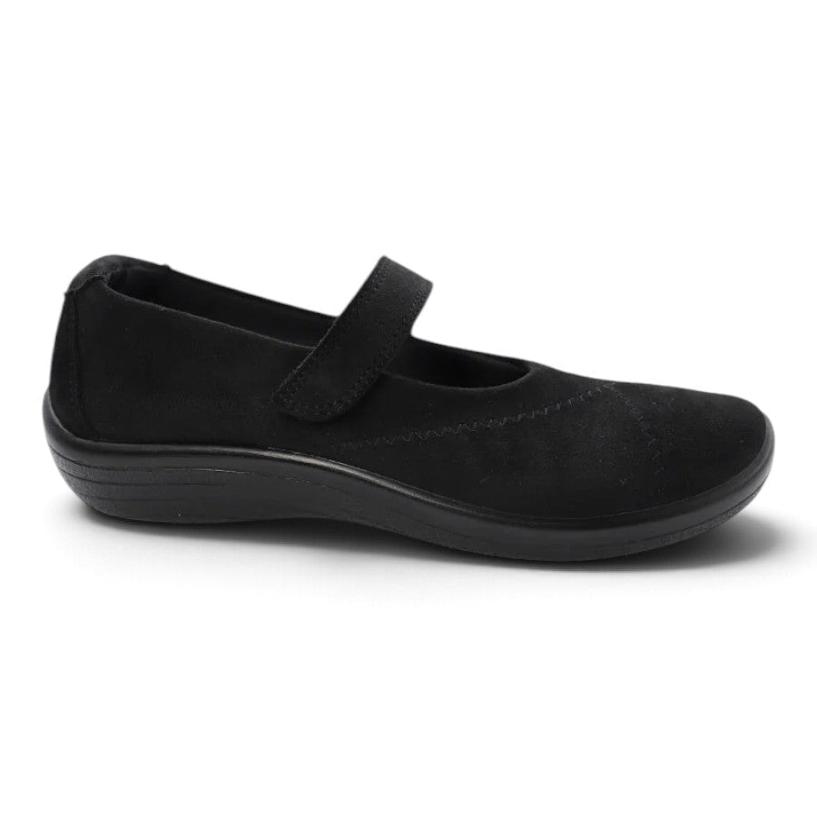 Arcopedico Women's Triglav Mary Jane - Black Microsuede