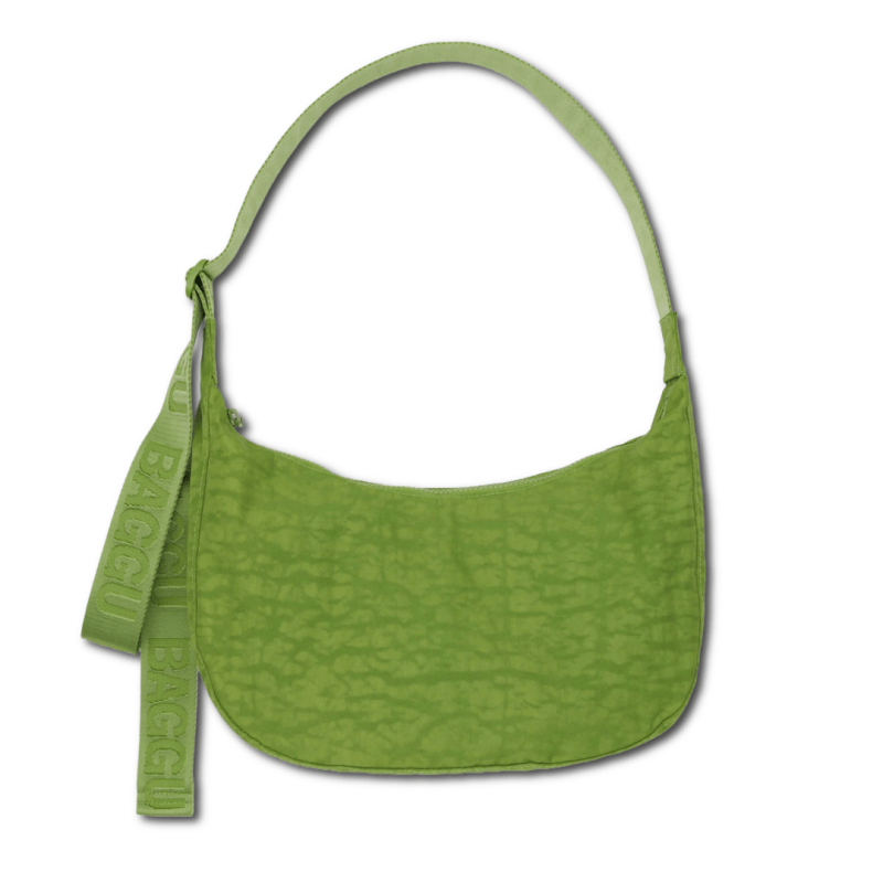 Baggu Medium Nylon Crescent Bag - Green Juice
