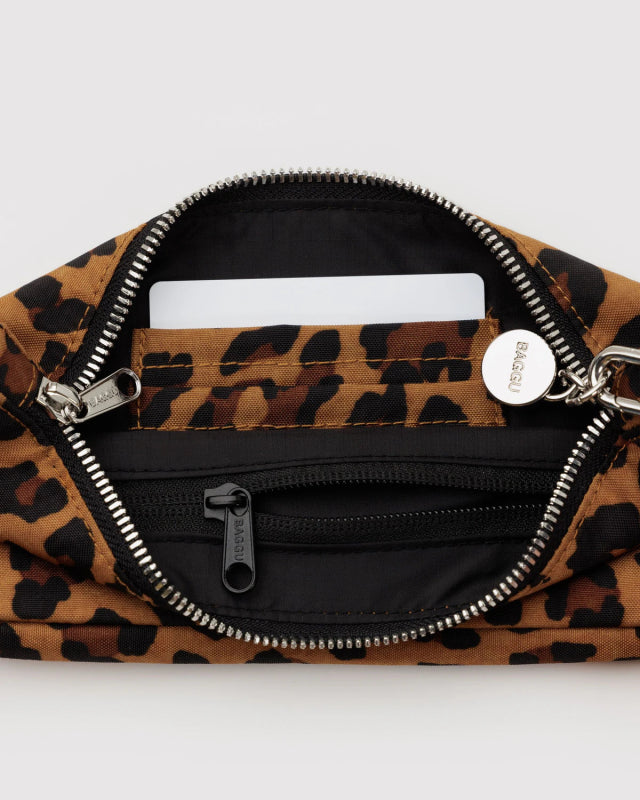 Baggu Nylon Pochette Bag - Leopard