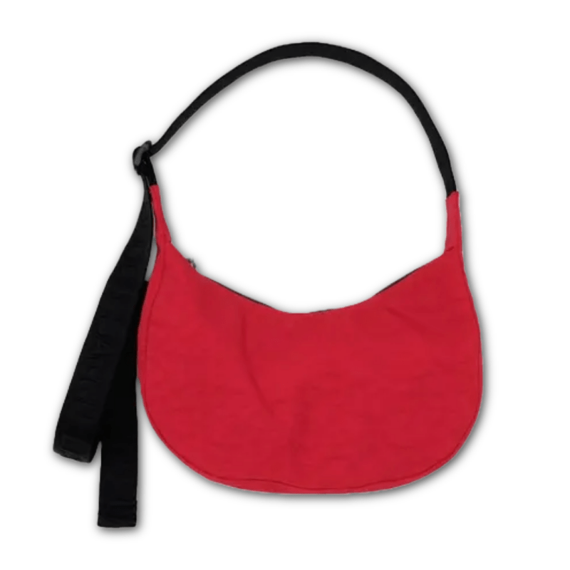 Baggu Small Nylon Crescent Bag 37" - Candy Apple
