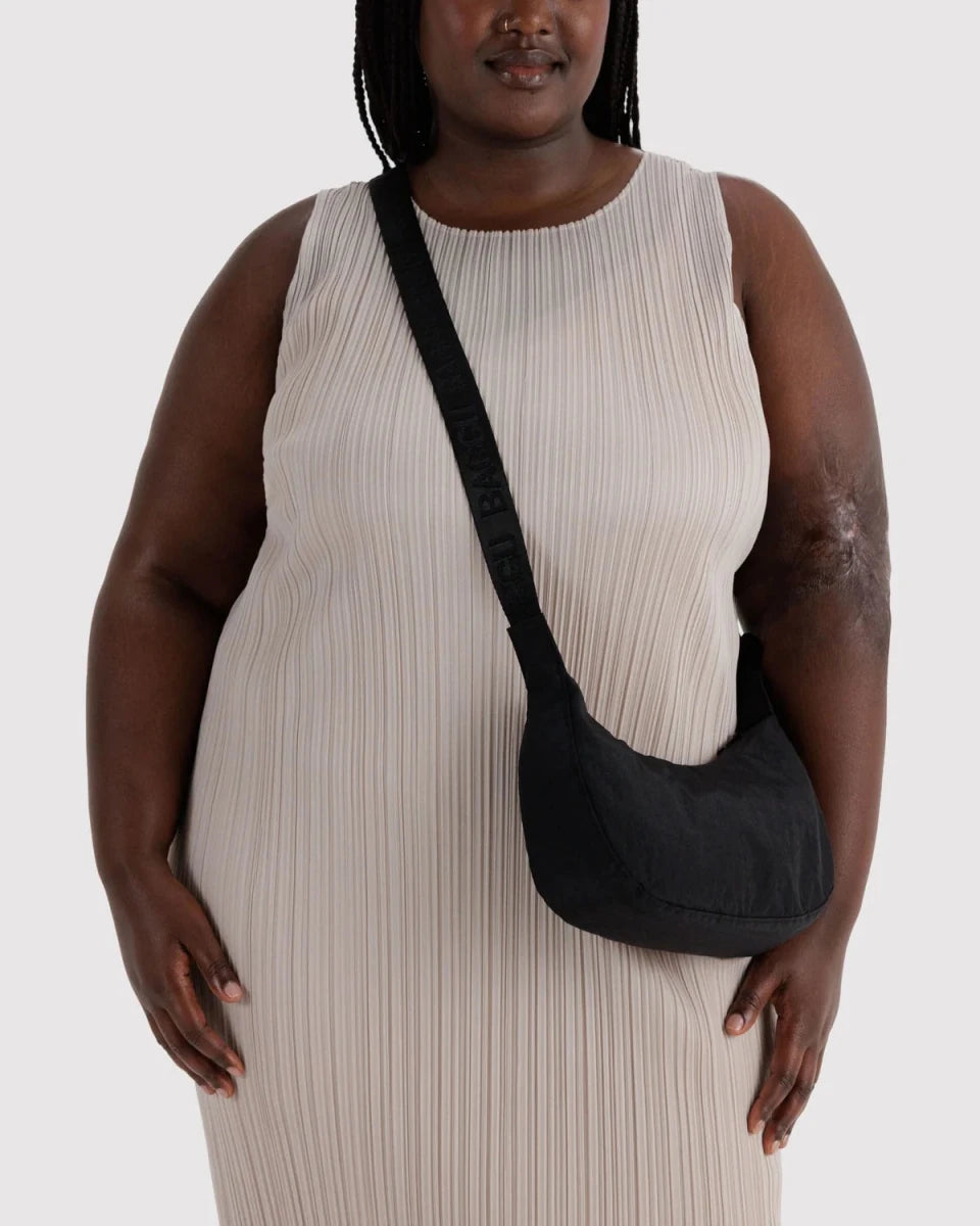 Baggu Small Nylon Crescent Bag - Black