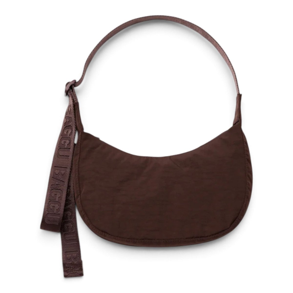 Baggu Small Nylon Crescent Bag - Coffee