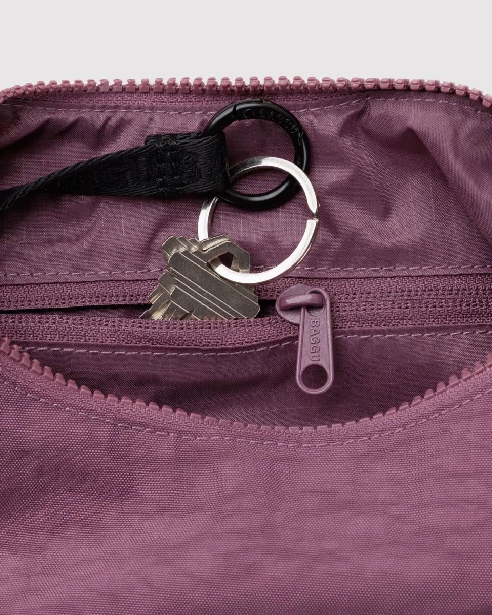 Baggu Small Nylon Crescent Bag - Wild Plum