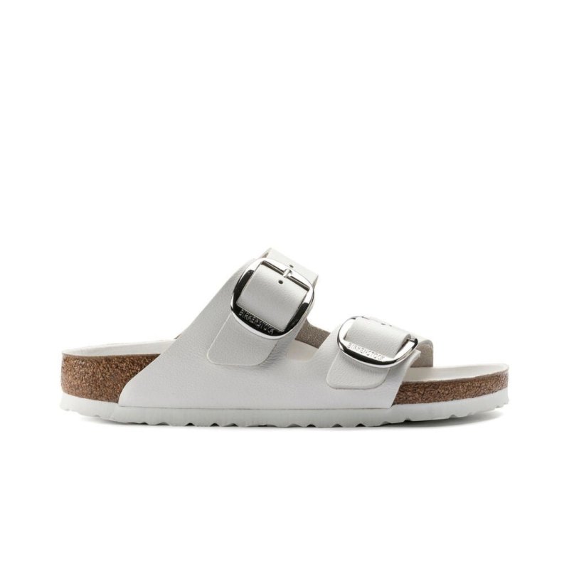 Birkenstock Women's Arizona Big Buckle Sandals - White Leather