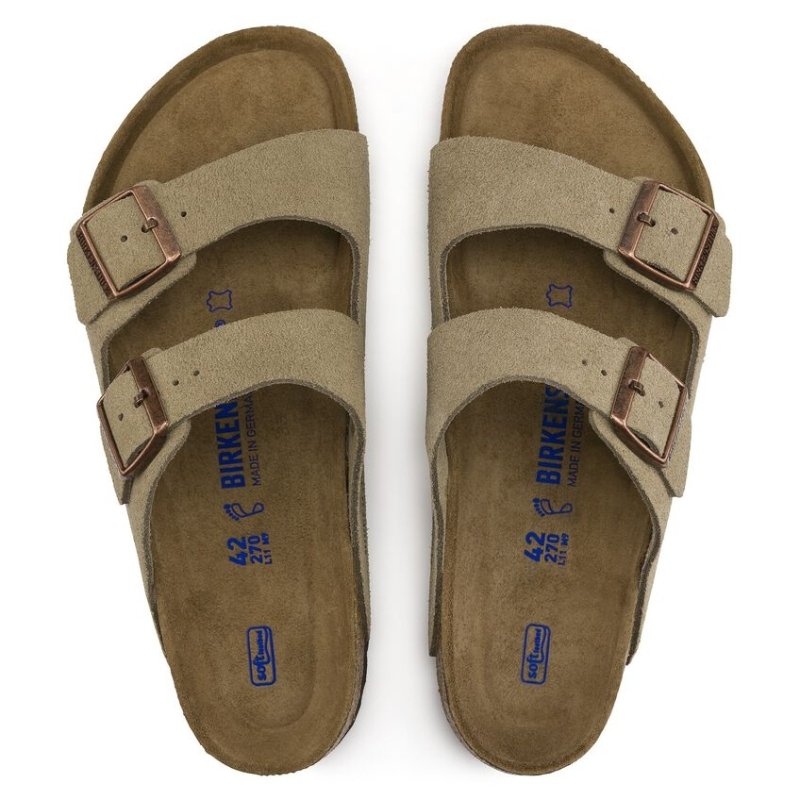 Seliga ShoesBirkenstock Arizona Soft Footbed - Taupe Suede