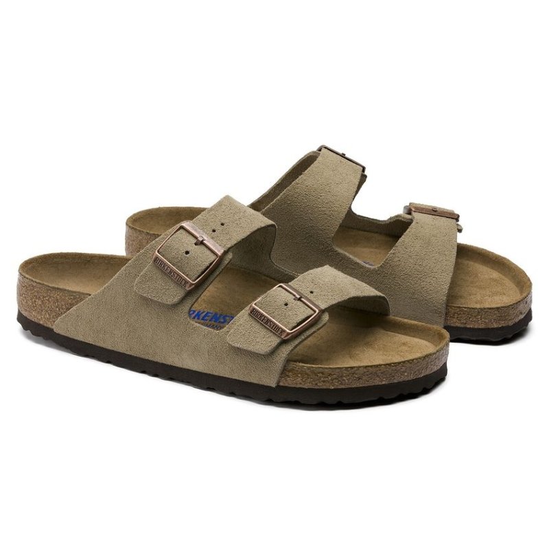 Seliga ShoesBirkenstock Arizona Soft Footbed - Taupe Suede