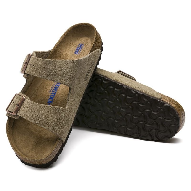 Seliga ShoesBirkenstock Arizona Soft Footbed - Taupe Suede