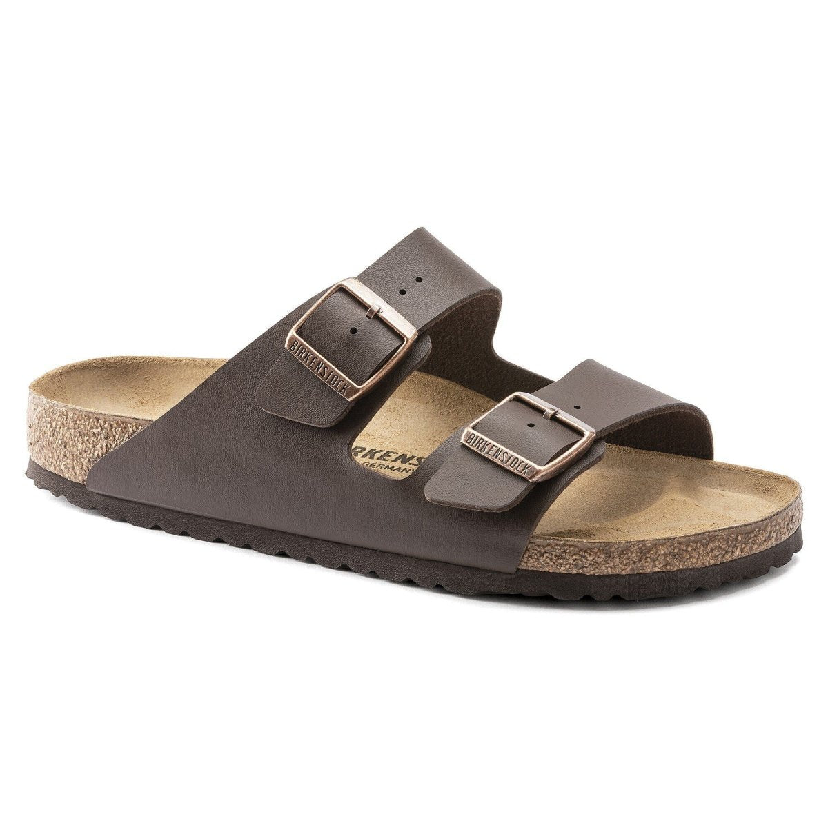 Birkenstock Arizona Two-Strap Sandals - Dark Brown Birko-Flor