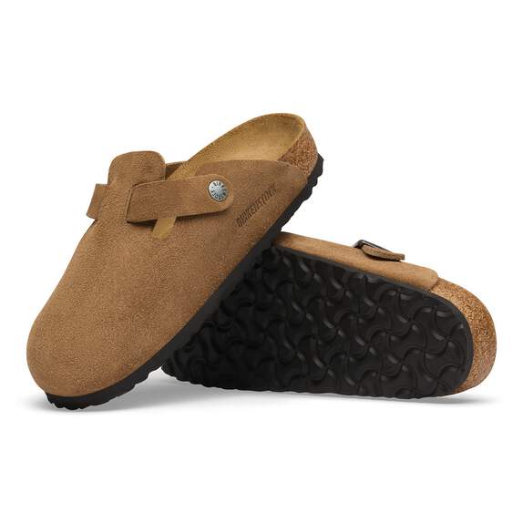 Birkenstock Boston Clog - Dark Tea Suede