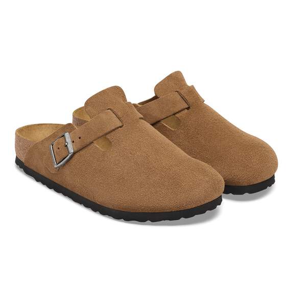Birkenstock Boston Clog - Dark Tea Suede