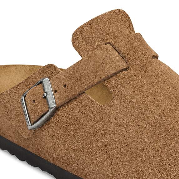 Birkenstock Boston Clog - Dark Tea Suede
