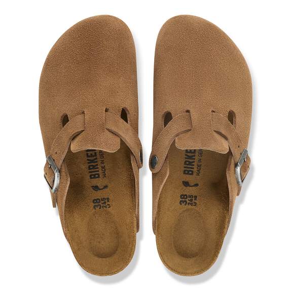 Birkenstock Boston Clog - Dark Tea Suede