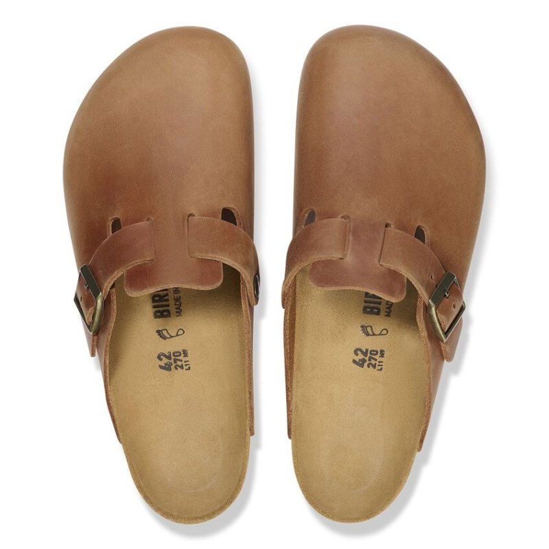 Birkenstock Boston - Cognac Oiled Leather