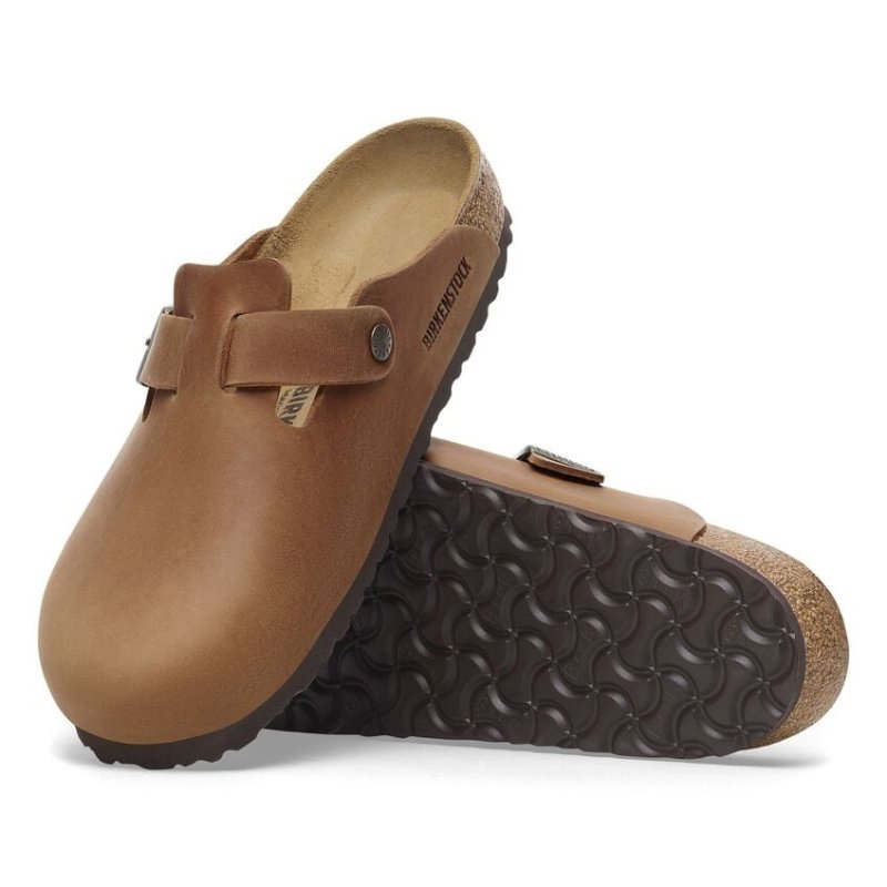 Birkenstock Boston - Cognac Oiled Leather
