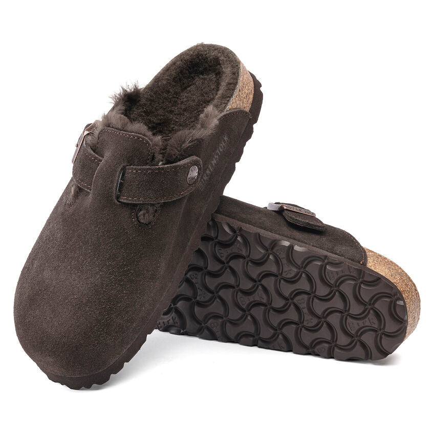 Seliga ShoesBirkenstock Boston Shearling - Mocha Suede