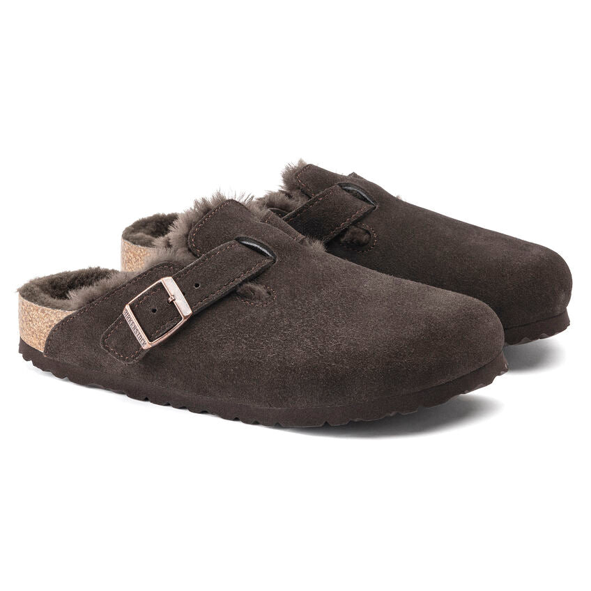 Seliga ShoesBirkenstock Boston Shearling - Mocha Suede
