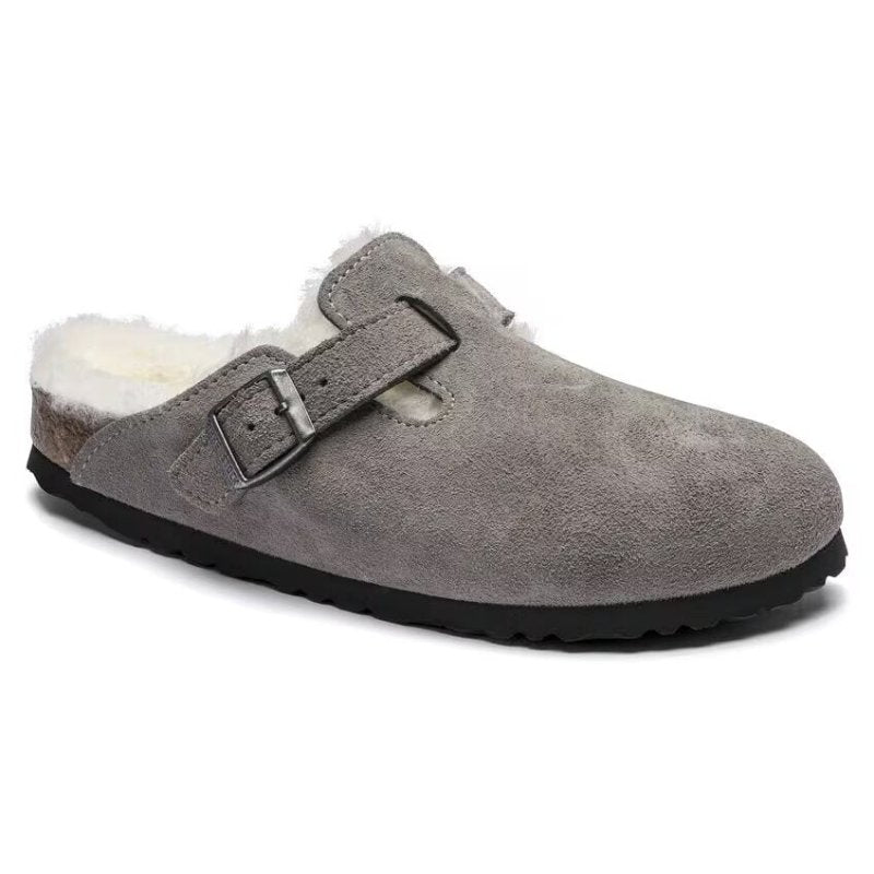 Birkenstock Boston Shearling Clog - Stone Coin