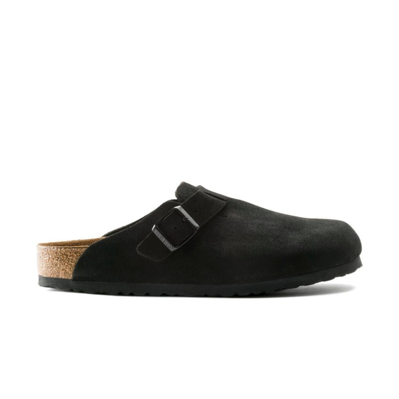Seliga ShoesBirkenstock Boston Soft Footbed - Black Suede