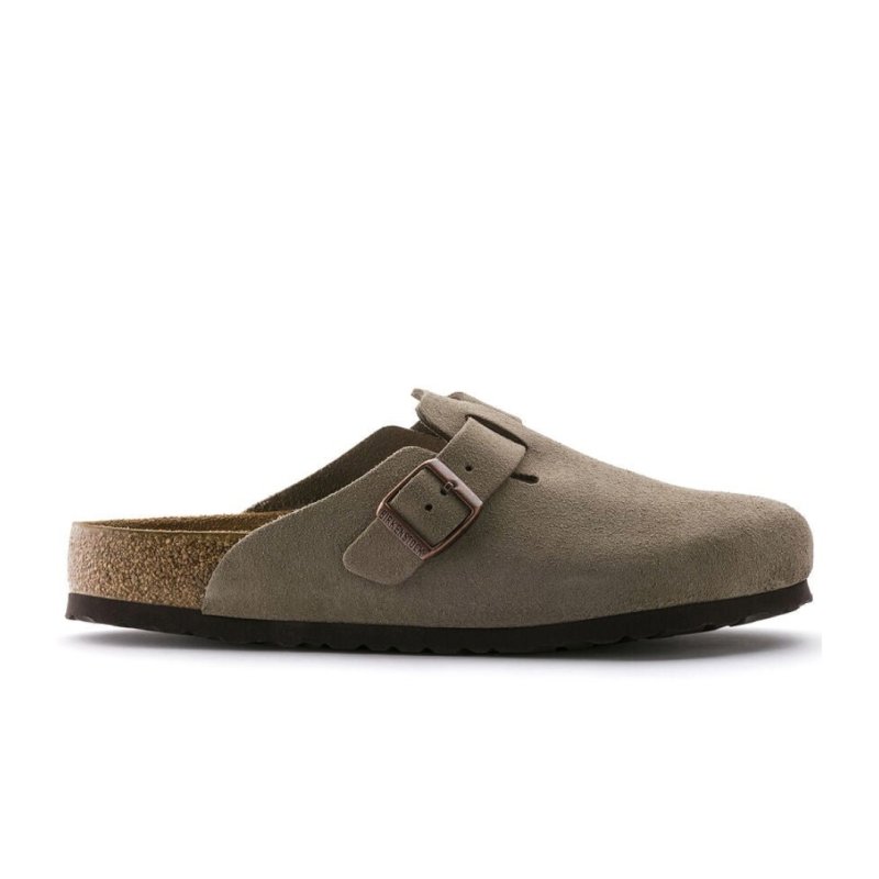 Seliga ShoesBirkenstock Boston Soft Footbed - Taupe Suede