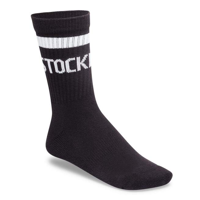 Birkenstock Cotton Crew Stripe Socks - Black